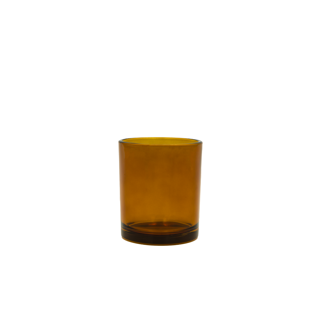 Bobby Candle Jar - Amber - Votive